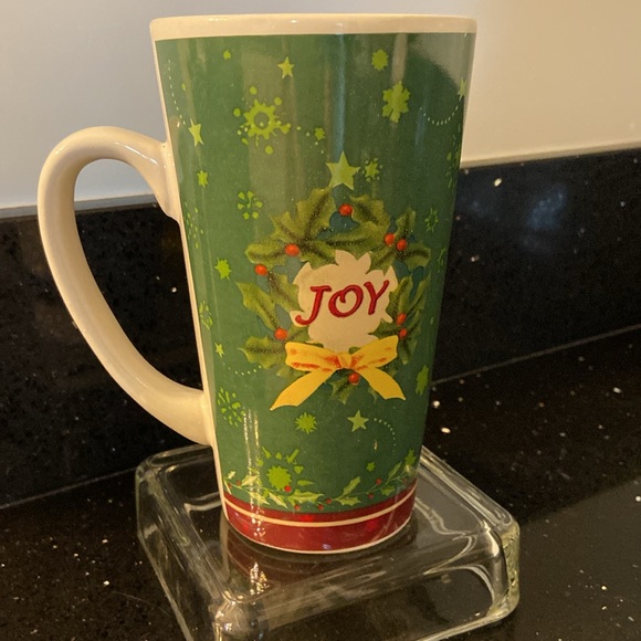 Snowman Joy Peace Coffee Tea Latte Mug Winter Christmas Holiday Festive - Picture 3 of 10